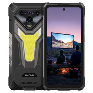  Ulefone Armor 34 Pro, 16 Go + 512 Go, vision nocturne, téléphone robuste IP68/IP69K, écran 6,95 pouces, Android 15, MediaTek Dimensity 7300 Octa Core, réseau : 5G, NFC, OTG (noir) SU936B938-20